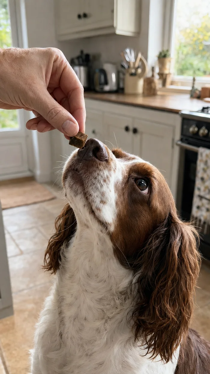 Feeding a supplement chew
