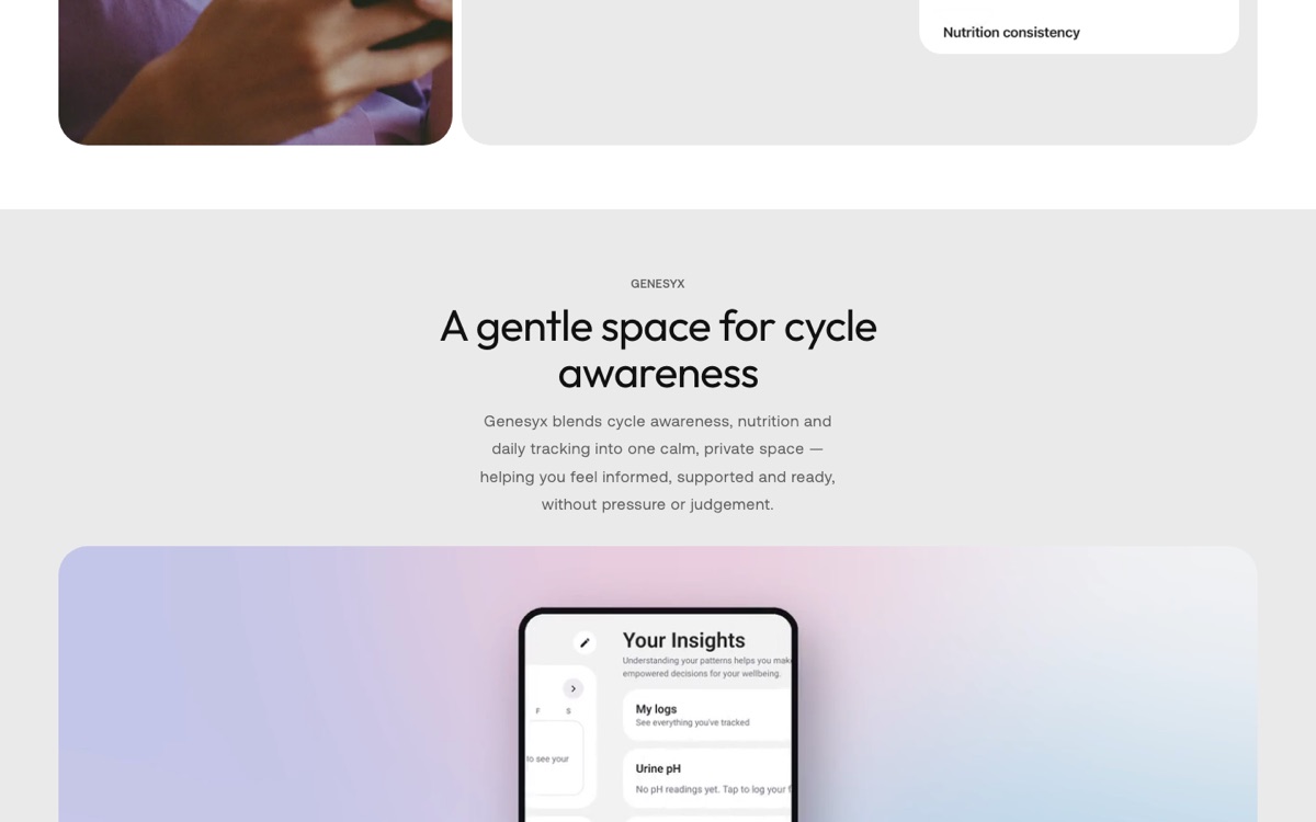 Screenshot of Genesyx — page 3