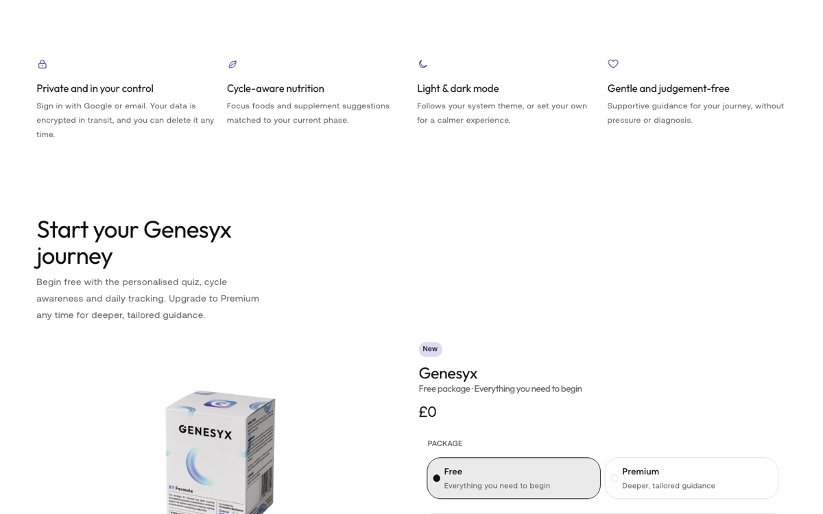 Screenshot of Genesyx — page 6